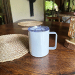 Mug en Acero con Tapa Transparente