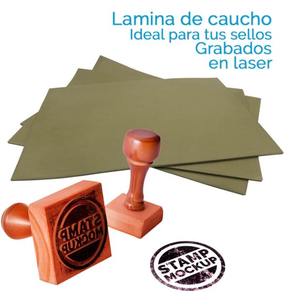 Lamina de Cauchos para Sellos en Laser