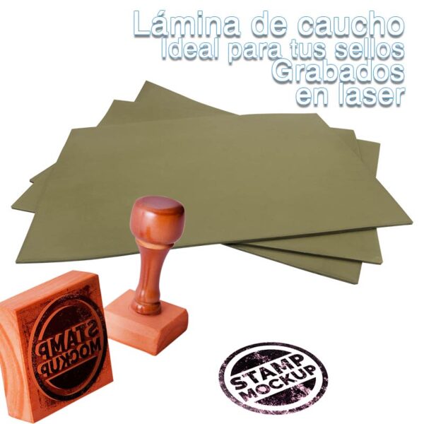 Lamina de Cauchos para Sellos en Laser