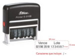 Sello Fechador Vence y Lote 310B Shiny