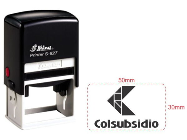Sello Shiny S 827 50 x 30 mm