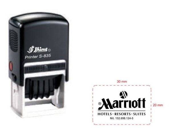 Sello Shiny S 835 30 x 20 mm