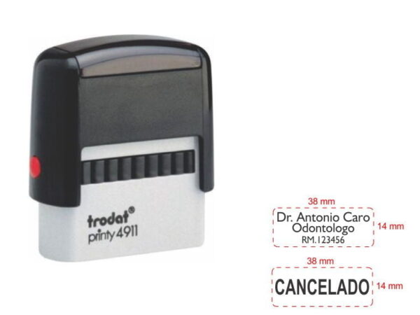 Sello Trodat 4911 Clasico 38 x 14 mm