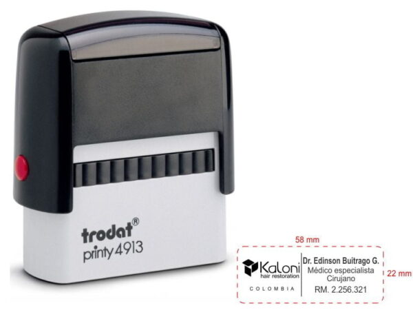 Sello Trodat 4913 Clasico 58 x 22 mm