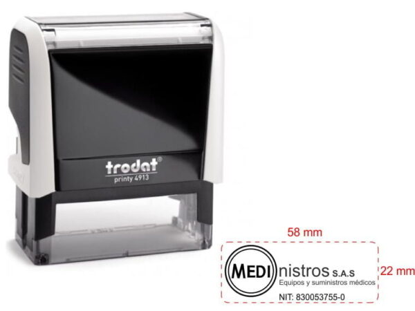 Sello Trodat 4913 Ecologico 58 x 22 mm