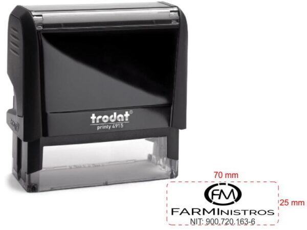 Sello Trodat 4915 Ecologico 70 x 25 mm