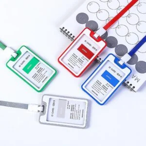 Porta Carnet Vertical Bicolor 54 X 85mm