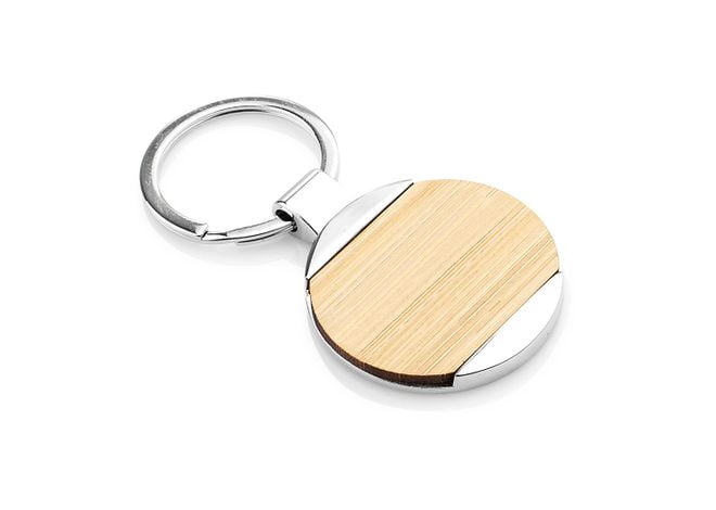 Llavero Metal Bambu Redondo MT-REDO