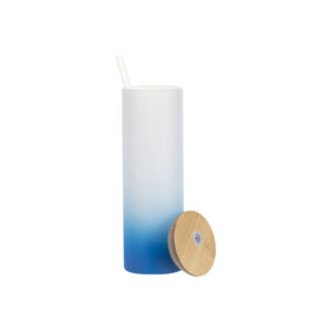 Vaso Opalizado Tapa Bambu Pitillo 800 Ml