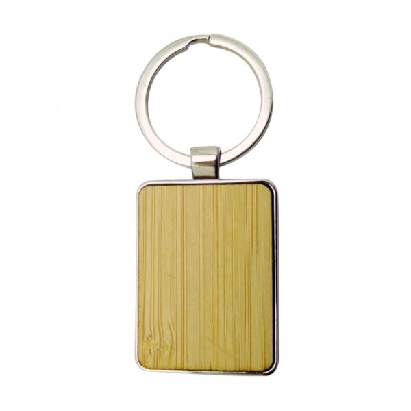 Llavero Metalico Bambu Rectangular ML-255