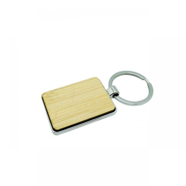 Llavero Metalico Bambu Rectangular ML-255