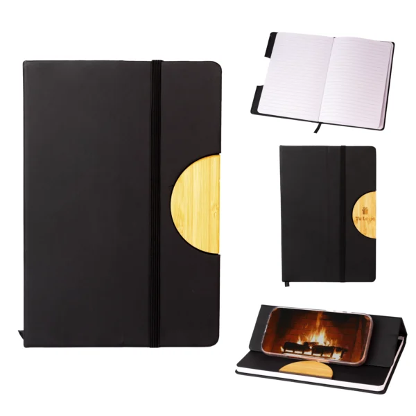 Libreta Porta Celular Ejecutiva Negra Ll-02