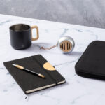 Libreta Porta Celular Ejecutiva Negra Ll-02